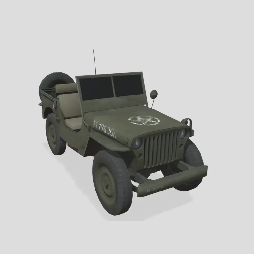 army jeep free 3d model